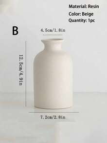 1 chiếc/Bộ 3 chiếc bình hoa tối giản và đơn giản, phong cách Bắc Âu INS, bình hoa trang trí nhà cửa cho phòng khách, phòng ngủ, trang trí bàn. - Màu be - Xem 8
