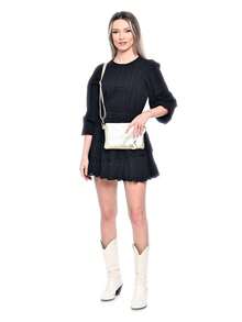 Anna Luchini Women Crossbody - 駝色 - 查看 6