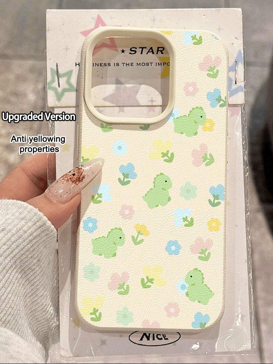 Una funda elegante para teléfono no incluye un cordón ni un soporte. 1 funda protectora suave para teléfono con diseño vintage de cocodrilo, texturizada, anticaída y antideslizante, compatible con y otros teléfonos. - Multicolor 2 - Ver 1
