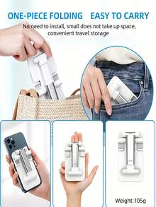 Foldable Phone Holder With Adjustable Angle To Relieve Neck Fatigue Sleek Anti-Slip Phone Stand For Office Workers And Students Portable Lightweight Perfect For Watching Videos Video Calls Room Decor Desk Home Decor - A - View 7