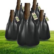 75L PVC Tree Watering Bag 3pcs/5pcs Zippered Durable Irrigation Bag For Young Trees Shrubs Garden (Green/Black) - 黑色 - 查看 2