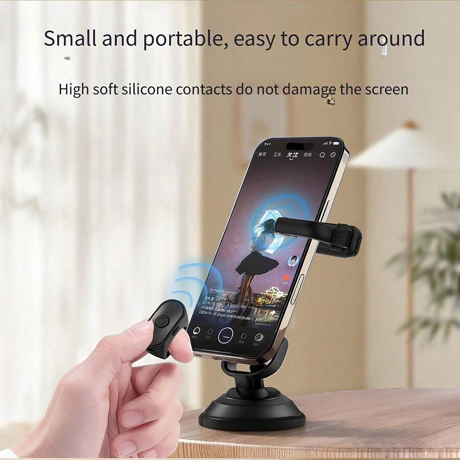 Multifunctional All-In-One Wireless Page Turner Remote, Kindle Accessory, Portable Ring Design With Type-C Charging - E-Book, Photo And Video Remote For Smartphone, Tablet, Projector, Monitor - Hands-Free Presentation Device