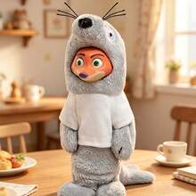 Miniso Disney Zootopia 2 Nick & Judy Best Stealth 絨毛吊飾盲盒，柔軟絨毛與高級 PVC 材質，創意偽裝設計，包包掛飾與桌面擺飾，收藏禮物（1件隨機發貨） - 彩色 - 查看 5