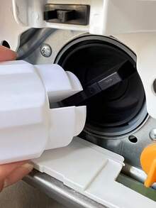 Washing Machine Drain Pipe Unclogger, Lint Filter And Drain Pump Filter Cover Removal Tool - Easy-Open Lid Wrench With Ergonomic Handle - Suitable For Bathroom, Washing Machine And Plumbing Connections - Bathroom Accessories, Home Decor, Tools, Drain Funnel And Storage Tray Set, Washing Machine Drain Pan Set, Reduce Washing Space Overflow Risk, Suitable For Washing Machine Drain And Bathroom, Home And Travel Essential, Bathroom Accessories - Multicolor - View 2
