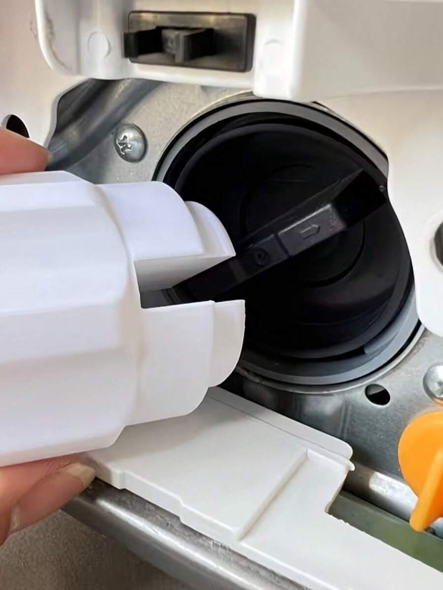 Washing Machine Drain Pipe Unclogger, Lint Filter And Drain Pump Filter Cover Removal Tool - Easy-Open Lid Wrench With Ergonomic Handle - Suitable For Bathroom, Washing Machine And Plumbing Connections - Bathroom Accessories, Home Decor, Tools, Drain Funnel And Storage Tray Set, Washing Machine Drain Pan Set, Reduce Washing Space Overflow Risk, Suitable For Washing Machine Drain And Bathroom, Home And Travel Essential, Bathroom Accessories