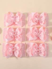 bilicaca 1pc Pink Letter Soft Baby Headband, Baby Birthday Hair Accessory, Warm And Sweat-Absorbing, Caring For Baby's Growth - Multicolor - View 4