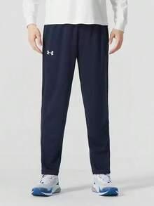 Under Armour Celana Olahraga Kasual Unisex Model Lurus, Longgar untuk Latihan Lari dan Kebugaran - Navy Blue - View 2