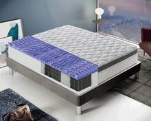 MATERASSIEDOGHE Independent Spring Mattress – 800 Springs – 27 Cm Thickness – 6 Cm Adaptive Memory Foam – 7 Differentiated Support Zones – Orthopedic And Non-Deformable - White - View 1