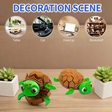 Cartoon Stress Relief Turtle 3D One-Piece Printed Toy Ornament, Exquisite Spotted Skin Texture, Multiple Poses, Home Entrance Soft Decoration, Auspicious Meaning Holiday Gift Craft, Children's Day Gift Holiday Souvenir - Multicolor - View 5