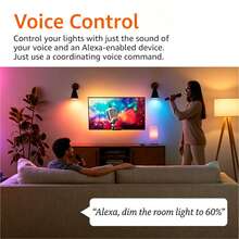 110V CozyLife Smart Bulb 9W E26 RGB 2700-6500K LED Home Light Bulb Compatible With Alexa, Echo And Home Assistant Multicolor, Music Sync - Multicolor - View 5