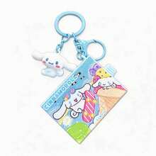 MINISO Sanrio 滑動迷你盒鑰匙圈，可愛 Hello Kitty My Melody Cinnamoroll Pompompurin Pochacco 角色包飾吊飾，附夾扣鉤，背包錢包配件，開學禮物，5 款可選 - 樣式 1 - 查看 14