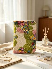 Book-Style 3D Butterfly & Floral Jewelry Organizer, Removable Multi-Page Zippered Compartments, Large Capacity, (Includes 5 Inner Pages) Home Vanity Travel Necklace Earring Ring Jewelry Storage Bag - Multicolor - View 13