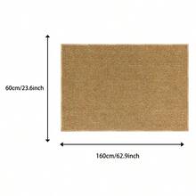 Schlafzimmerteppich aus Kunst-Sisal-Leinen, Bettteppich für das Hauptschlafzimmer, japanischer Wabi-Sabi-Stil, Premium rutschfeste Bettmatte - cremefarben - Übersicht 2