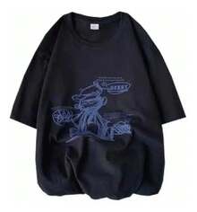 Playeras Con Estampado De Texto Moderno Para Hombre Tshirt - Negro - Ver 8