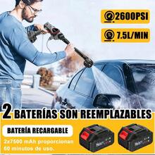 Hidrolavadora Inalámbrica Portátil HALARN, 6 En 1 Pistola Eléctrica Profesional De 2600 PSI Con 2 * Baterías - Negro - Ver 5