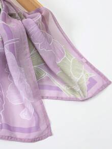 1 Stück Damen Mode Boho-Stil langer Schal, rauchiges Rosa & Kesa-Muster, leicht und atmungsaktiv, geeignet für den täglichen Gebrauch. - Pink - Übersicht 8