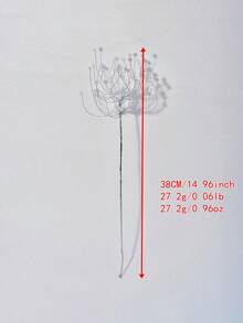 1Pc Fashionable Colorful Crystal Artificial Flowers With Exquisite Star-Shaped Designs, Perfect For Creative Holiday Bouquets, Hand-Held Arrangements, Wedding Decor, Home Room Table Decorations, And Vase Fillings - White - View 8
