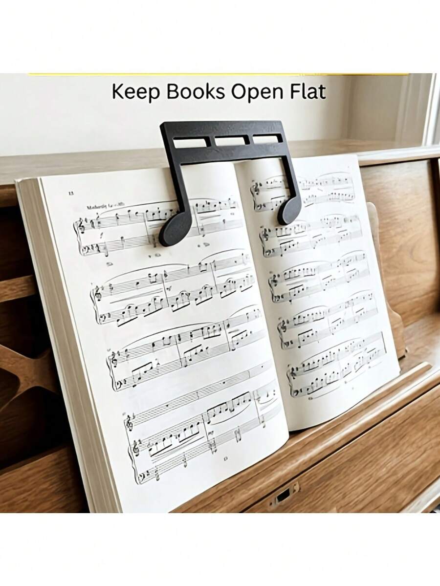 3D Printed Sheet Music Clip, Suitable For Piano, Guitar And Violin - Large Capacity Sheet Music Clip, Can Firmly Hold Sheet Music, Convenient For Reading, Perfect Gift For Music Lovers