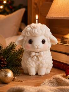 French Vintage Style Sheep Shaped Silicone Mold, 3D Embossed Curly Wool Texture, DIY Resin/Cement Craft Handmade Model, Ins Style Home Decor Display Prop, High Aesthetic Desktop Micro Landscape Accessory - Lamb Mold - View 7