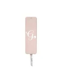 2-In-1 Foldable Comb And Makeup Mirror, Printed With A-Z Letters, Portable Keychain Comb Suitable For Women And Girls, Pocket Hair Comb With Chain, Can Be Used As Keychain Or Bag Charm | Personalized Handheld Mirror, Essential For Outdoor, Office And Back To School Travel, Suitable For All Hair Types Styling Tool - A - View 16