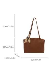 New Luxury High-End Pattern Versatile Women's Shoulder Bag Tote Bag - Brown - View 3