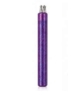 LANDOT 1件 5合1美甲點花工具組，美甲刷、多頭點花筆、波點美甲點花筆，多色可選，花瓣圖案DIY美甲工具，亮粉手柄美甲點花工具，適用於DIY美甲、水鑽貼飾、雕花、美甲沙龍 - 紫色 - 查看 9