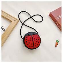 New Children's Bags, Cartoon Shoulder Bags, Cute Bee, Snail, Ladybug Backpacks, Stylish Coin Purses, Mini Bags. - Red - View 2