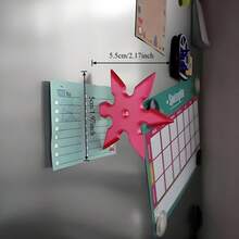 1pc Creative Cartoon Knife Shaped Magnetic Refrigerator Sticker, Comes With 3D Interesting Axe And Shuriken Decorations, Unique Fun Home Decor Gift Suitable For Iron Surfaces Like Home, Office, Refrigerator, Storage Cabinet - Multicolor - View 14