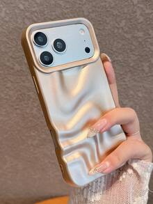 Casing Ponsel Motif Gelombang 3D Emas Matte Kompatibel dengan iPhone 17 Pro Max/17 Pro/17/16 Pro Max/16/16 Pro/16 Plus/15/15 Pro Max/15 Pro/15 Plus/11/12/13/14 Pro Max/12 Pro/12 Pro Max/13 Pro/13 Pro Max/14 Pro/14 Pro Max/14 Plus Soft Shell - emas mewah - View 7