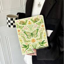 1件復古花卉印花平板保護殼－多角度支架保護套附筆槽，相容 iPad 10代 10.9吋 2022 智慧保護殼/Air 13(M3 2025)/11(A16 2025)/Galaxy Tab S10+/S9/A9，相容 Oppo Pad，相容 Matepad，相容 Vivo Pad，相容 Honor Pad，相容 Xiaoxin Pad - 彩色 - 查看 2