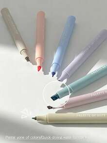 16/8/1pc. Ultra-Soft Tip "Soft Light" Highlighter, Ideal For Students And Office Workers, Perfect For Doodling, Journaling, Marking, And Writing. Can Be Used As A School Supply, Holiday Gift, Student Stationery, Back-To-School Gift, Art Supply, Etc. - A - View 5