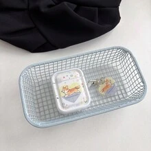 Funda para auriculares con estampado de cachorro Corgi corriendo, carcasa blanda de TPU blanca, funda para auriculares adecuada para AirPods 1/2/3/4/Pro, bolsa para auriculares - Blanco - Ver 7