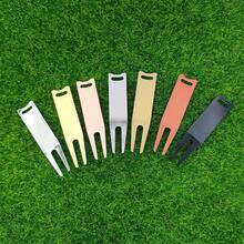 Silver Pivot Golf Divot Repair Tool With Double-Side Paint Coating, Premium Green Turf Fix Accessory - Silver - View 1