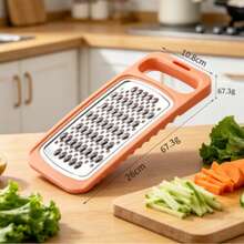 Cheese Grater And Vegetable Slicer - Easy-To-Clean For Fruits, Potatoes, Carrots, Nuts - Green - View 5
