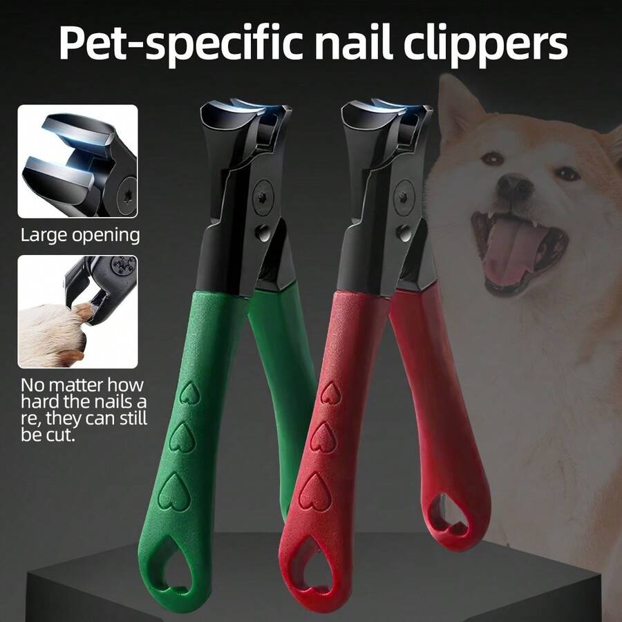 Large Opening Effort-Saving Pet Nail Clippers And Trimmers, Multi-Purpose Nail Clippers For Indoor And Outdoor Use, Suitable For Dogs And Cats, Professional Grooming Tool With Safety Protection, Sharp Blades To Avoid Over-Cutting, Suitable For Small And Large Pets, Ideal Gift For Pet Lovers - View 1