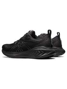 ASICS Gel Cumulus 25 Running Shoes Men Black/Gunmetal Cushioned Lightweight Road Running - Default - View 5