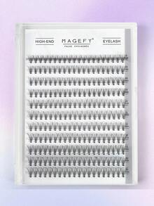 MAANGE 220pcs DIY Eyelash Extension Kit, 10D Cluster Single Eyelash, Length 9-13mm, Natural Slim, Soft And Skin-Friendly, Faux Mink Material, Suitable For Travel And Daily Carry, Gift For Women - Multicolor - View 4