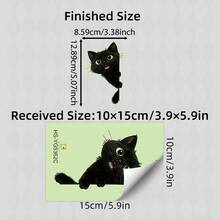 1Pc Glow In The Dark Switch Sticker, Cute Dinosaur & Cat Wall Decal, Luminous Animal Light Switch Cover For Home Bedroom Living Room Decor, Easy To Apply And Remove - Multicolor - View 4