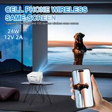 M60 Mini Projector 1080P Supports USB/Type-C Interface, Portable Home Theater Projector With 2.4G WiFi, Projection Size 20-100 Inches - White USB Interface - View 5