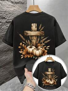 Men T-Shirts - 黑色 - 查看 4