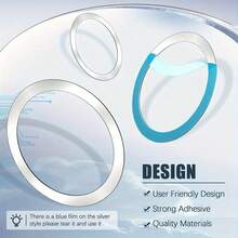 Magsafe Wireless Charging Magnetic Ring Adhesive Back Sticker Magnetic Ring Phone Holder Ultra-Thin Magnetic Ring, Suitable For Magnetic Car Phone Holder - Multicolor - View 4