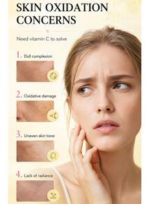 1pc 50G Vitamin C/Salicylic Acid/Niacinamide Facial Smoothing Cream, Cooling Oil Control, Improves Skin Roughness, Radiance, Brightens Skin Tone, Soothes And Repairs Skin Barrier - Smoothie - View 3