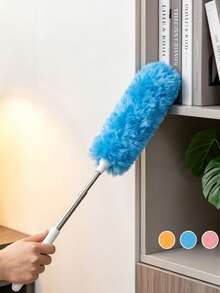 Double-Sided Electrostatic Dusting Duster, Multifunctional 360° Double-Sided Extendable Cleaning Feather Duster, Double-Sided Dusting Pads And Handle - 360° Dusting Function, Suitable For Home, Car, Office, Party And Daily Use Multi-Surface Cleaning Dusting Paper - Multiple Styles - View 4