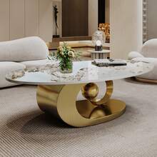 (Gold With Marble Top Table, Leg-a)