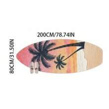 1pc Beach Coconut Tree & Surfboard Shaped Doormat, Decorative Carpet, Bedroom Decor, Small Rug, Carpet, Home Decor, Living Room Carpet, Small Living Room Rug, Bedroom Rug, Living Room Home Decor, Outdoor Rug, Washable Carpet - Multicolor - View 12