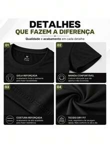 Men's Dry Fit Short Sleeve T-Shirt For Training, Gym, Running, Walking, Fitness - 彩色 - 查看 6