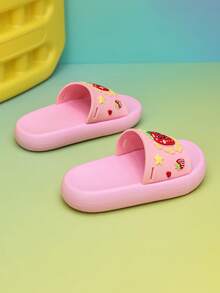 1 Pair Spring/Summer Baby Girl Comfortable Fashion Casual Lightweight Soft Sole Indoor/Outdoor Beach Versatile Slippers - White - View 3