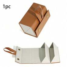 1 件可折叠眼镜收纳盒，2/3/4/5/6 槽黑色便携式旅行眼镜盒，多用途眼镜收纳盒，悬挂式眼镜架，适用于客厅、卧室，保持眼镜整洁 - 棕色 - 查看 10