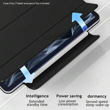 磁吸保護殼，適用於 iPad Pro 13 2025 M5、iPad Air 11 2026 (M4)、iPad A16 11代/10代、iPad mini 7、iPad mini 6 2024 2022 M2、iPad Pro 12.9 4代/5代/6代 - 黑色 - 查看 9