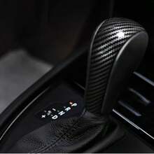 TRTY 1件碳纖維汽車自動/手動排檔桿蓋，排檔頭保護套，適用於BMW E39 E46 E53 E60 E61 E63 E64 E83 E81 E87 E90 E91 E92 E93 1 3 5系列 2006-2012 X1 X3 X5 排檔桿貼紙蓋裝飾飾條保護套，也是理想的節日或生日禮物 - BMWE系列換檔旋鈕蓋 - 查看 9